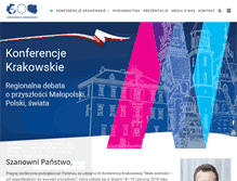 Tablet Screenshot of konferencjekrakowskie.pl